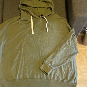 Buffalo David Bitton Green Hoodie Relaxed Fit Sweatshirt